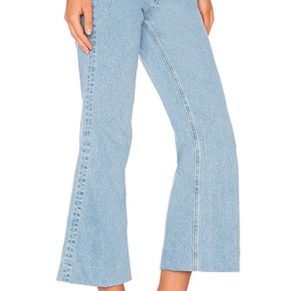 Rag & Bone Justine High Waist Cropped Flare Jeans Light Wash 29 - Picture 7 of 7